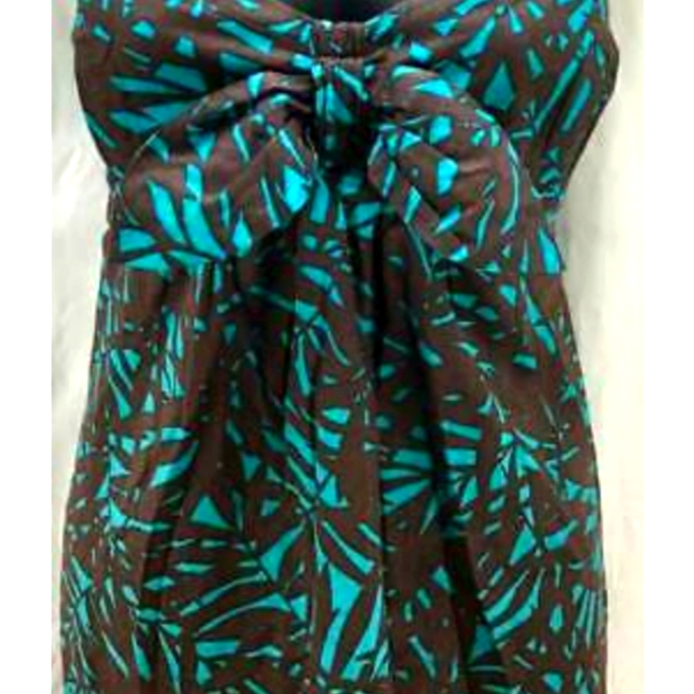 Strapless bohemian dress